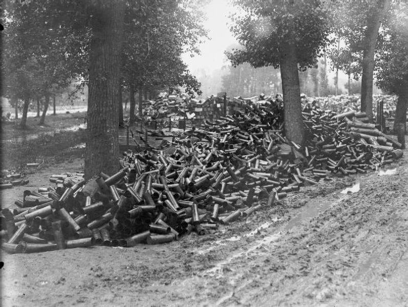 第一次世界大戦で使われた弾薬の空