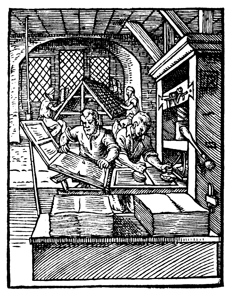 グーテンベルクの活版印刷機