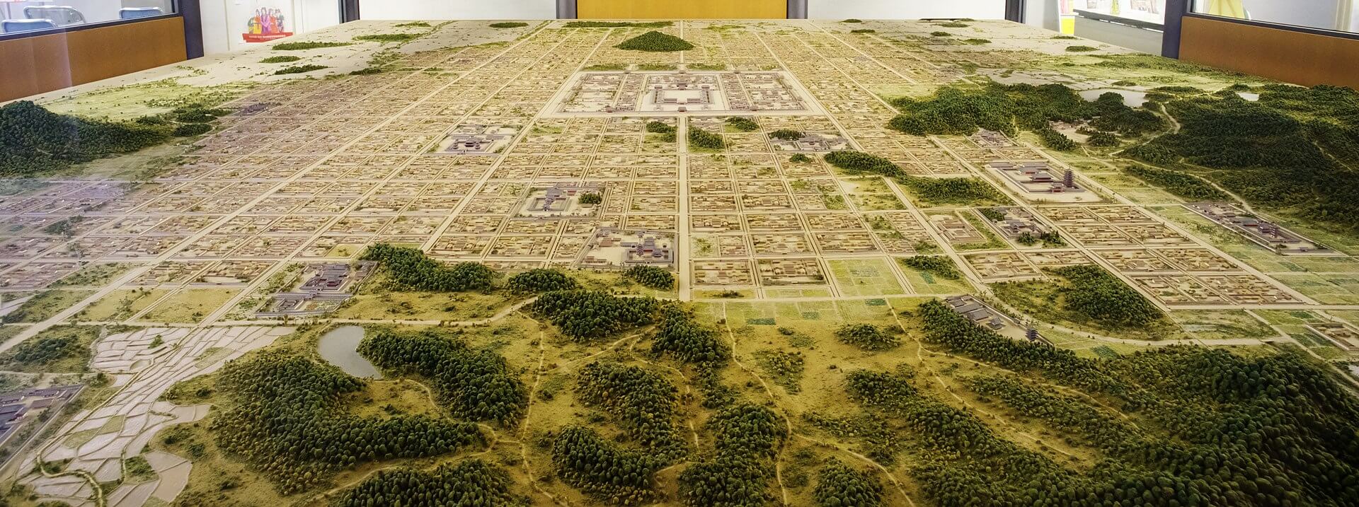 藤原京の復元模型