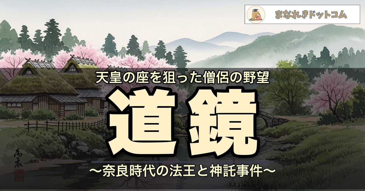 道鏡とはどんな人?奈良時代の法王と神託事件