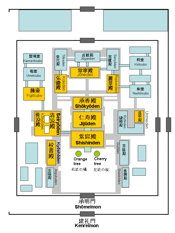 平安宮内裏の図