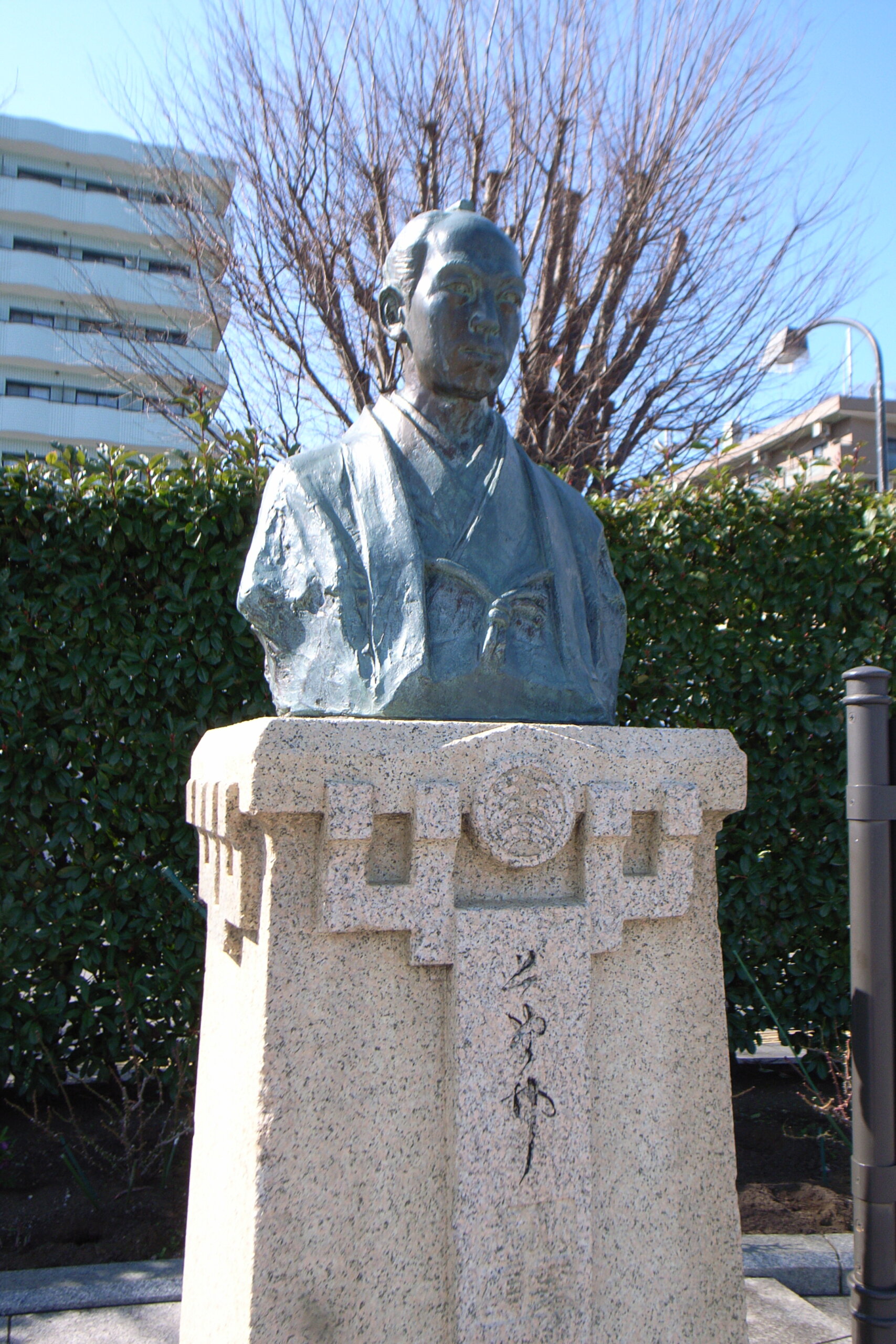 群馬県高崎市の東善寺にある小栗忠順の胸像