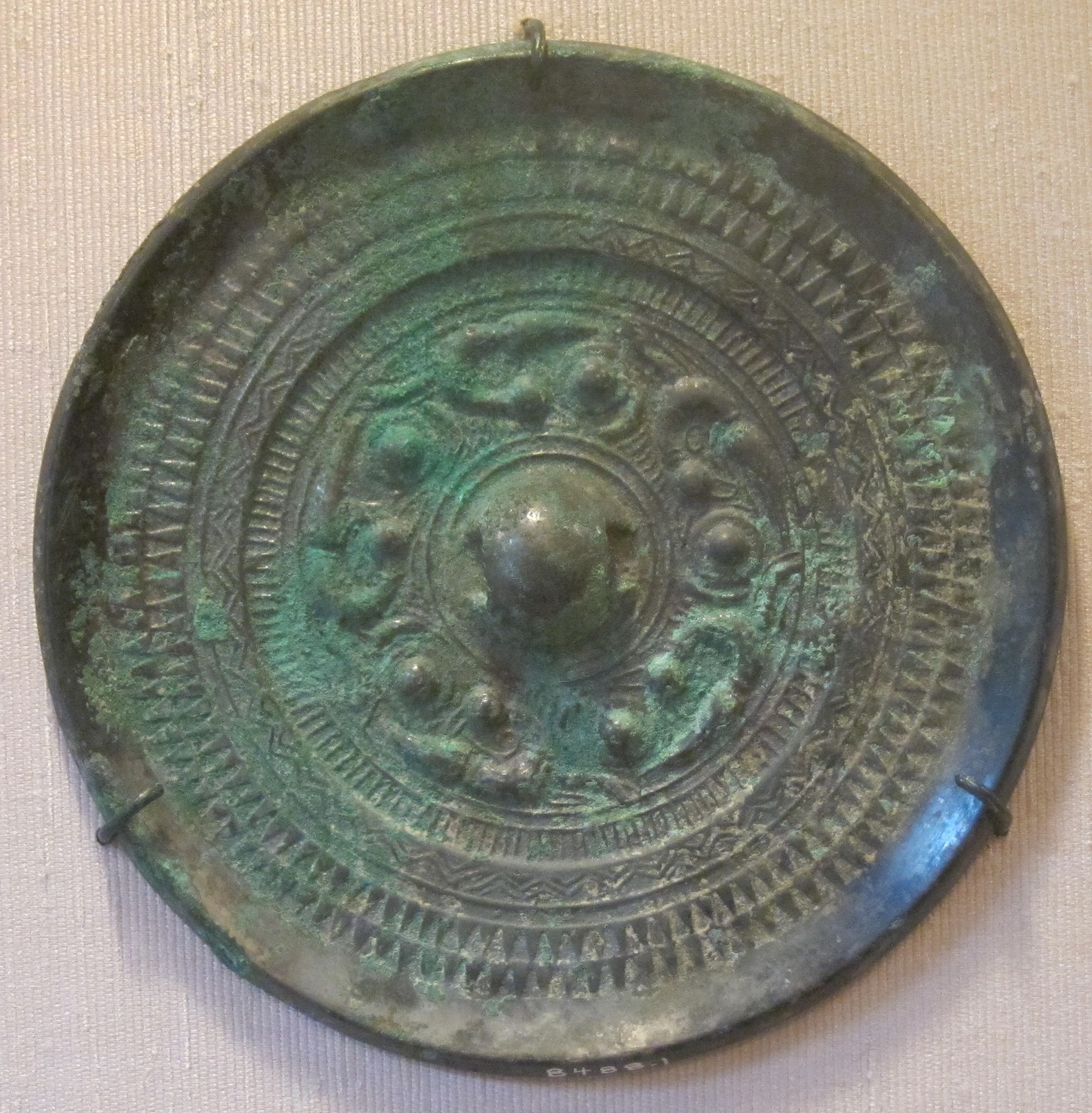 古墳時代の古代銅鏡(6世紀頃)ホノルル美術館所蔵