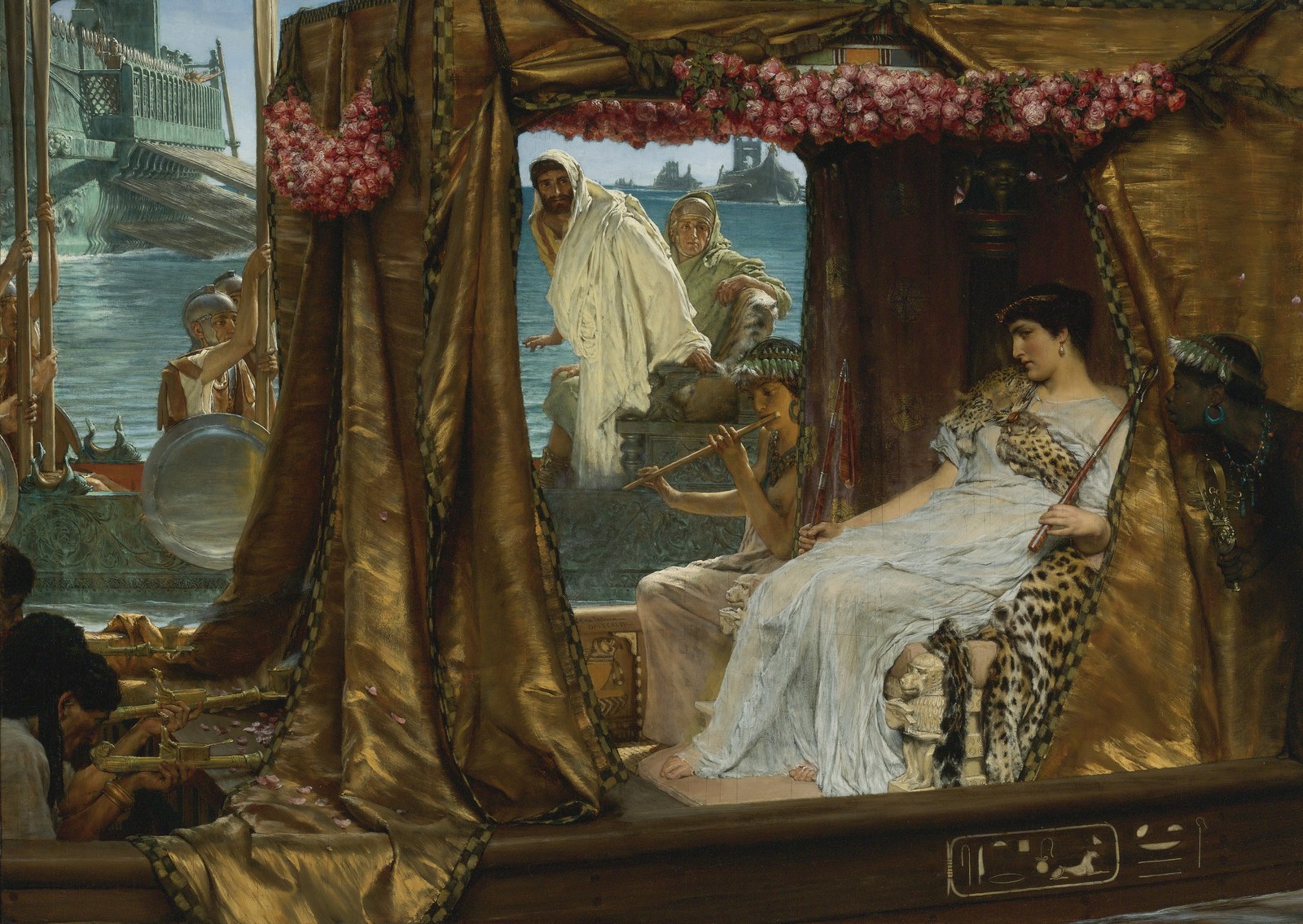 アントニウスとクレオパトラの会見(ローレンス・アルマ=タデマ画 1885年)