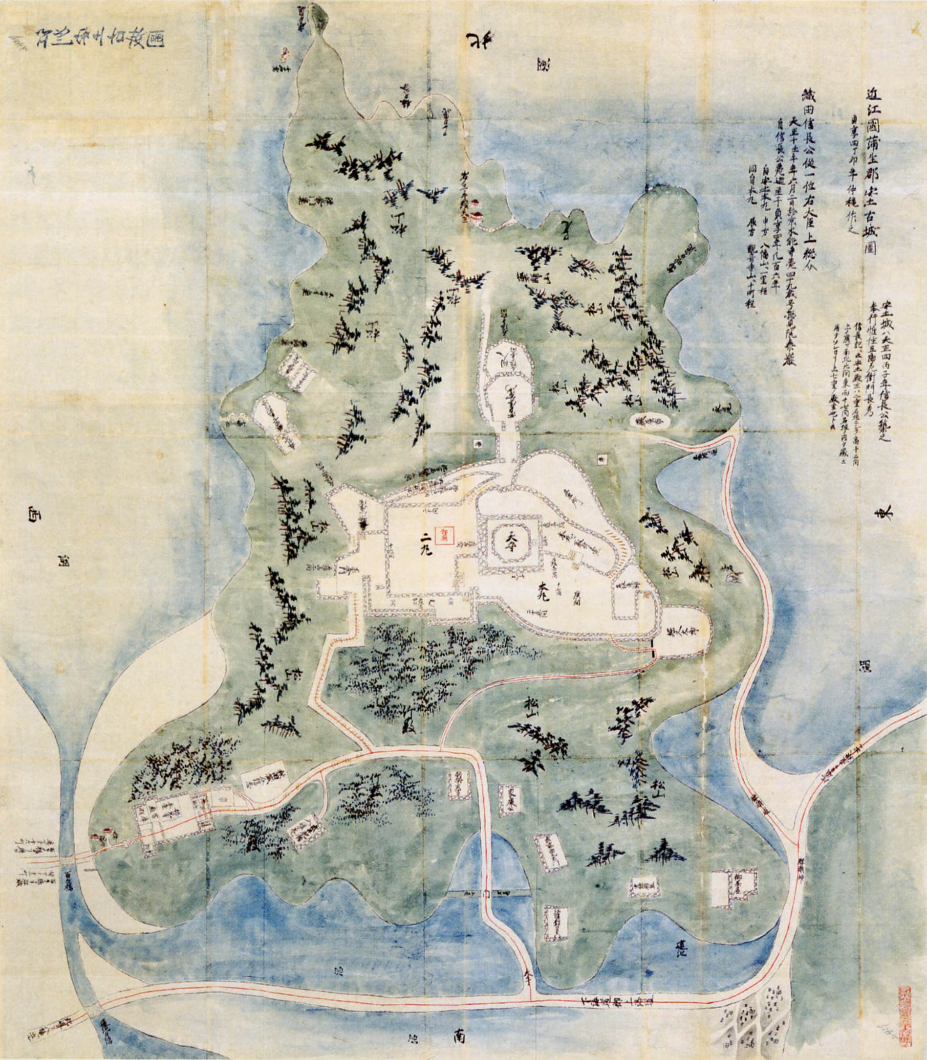 安土城跡（滋賀県近江八幡市）