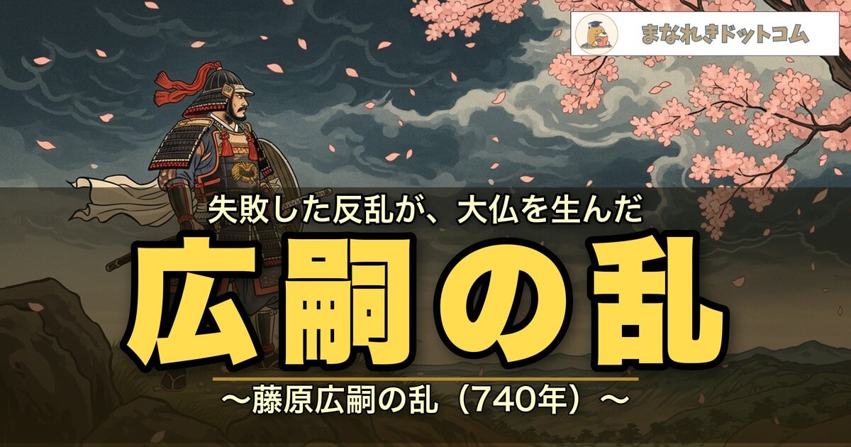 藤原広嗣の乱を簡単にわかりやすく解説！【聖武天皇VS藤原広嗣。政治の