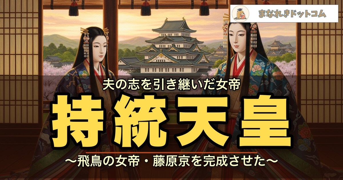 持統天皇とは？夫（天武天皇）の業績を完成させた飛鳥の女帝｜まなれき