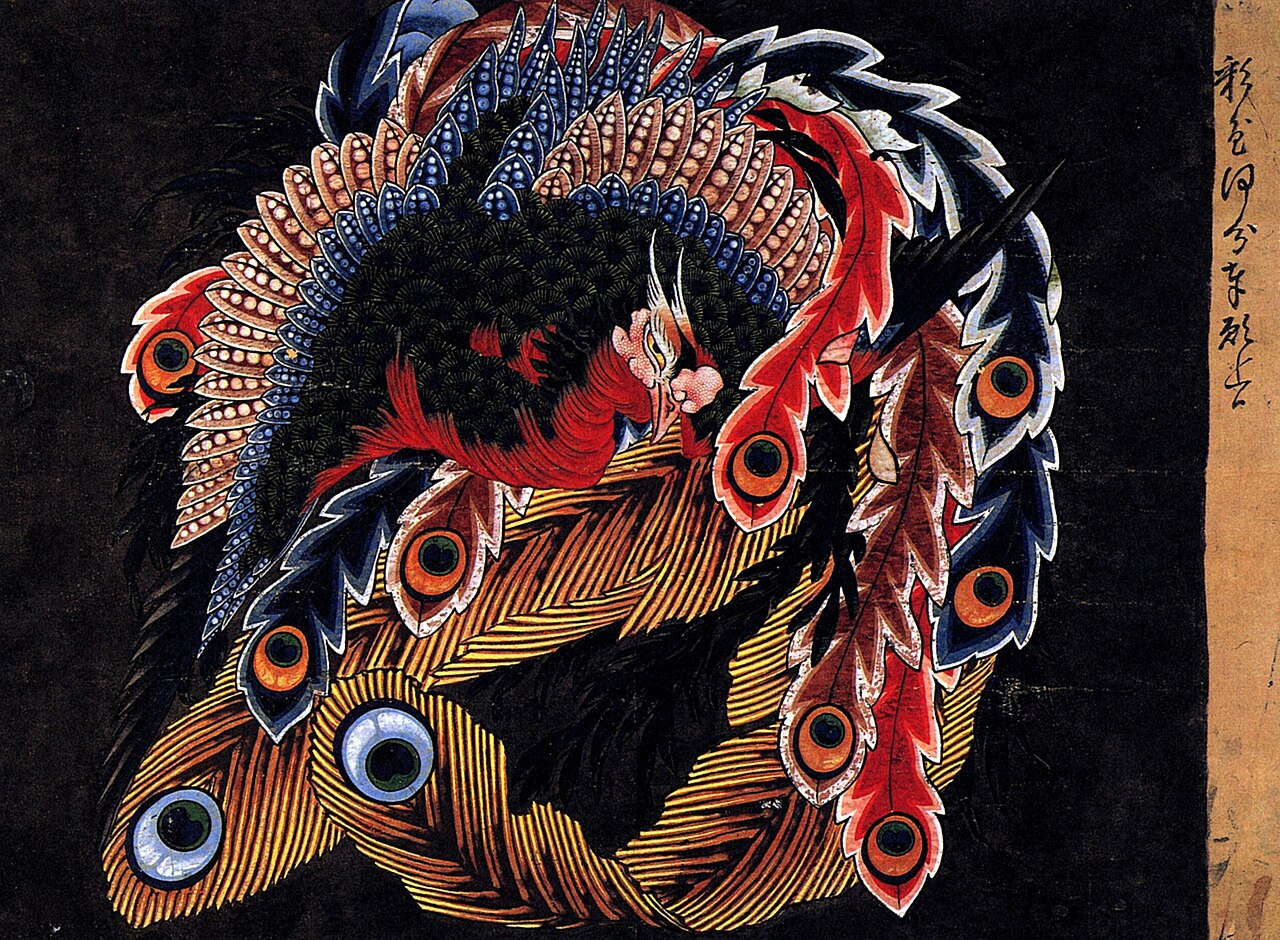 岩松院天井画「八方睨み鳳凰図」葛飾北斎