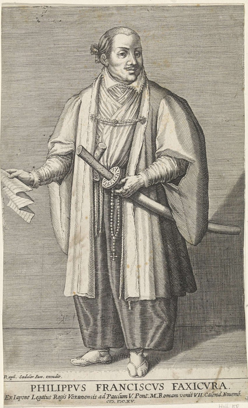 支倉常長の肖像画(1615年・ラファエル・サドラー2世画)