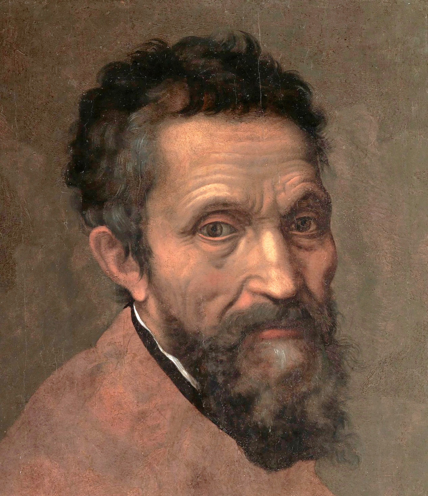 ミケランジェロの肖像(ダニエレ・ダ・ヴォルテッラ画、1545年頃)