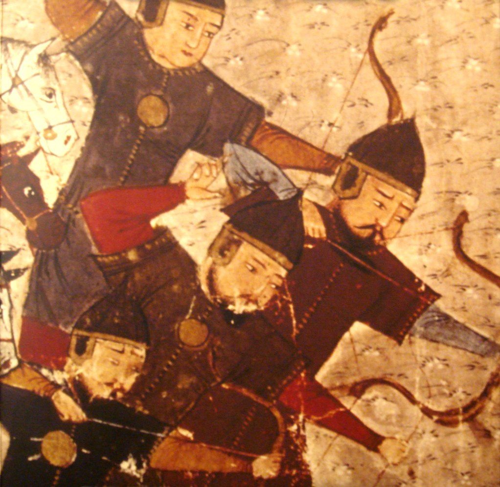 モンゴル兵士の挿絵(ラシードゥッディーン『集史』1305年頃)