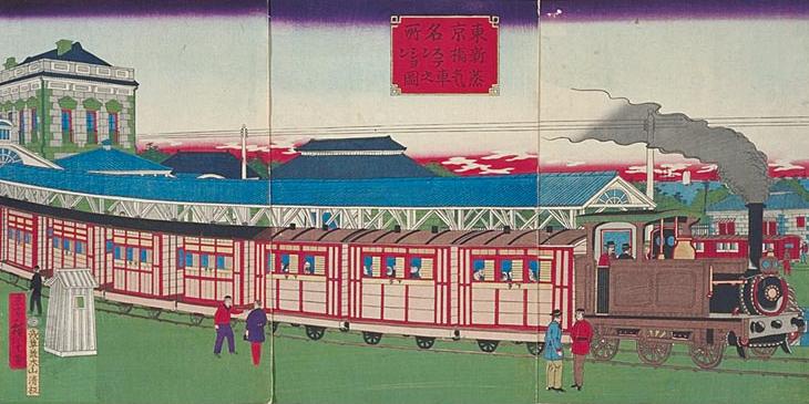 新橋ステーション（歌川広重三世・1875年）