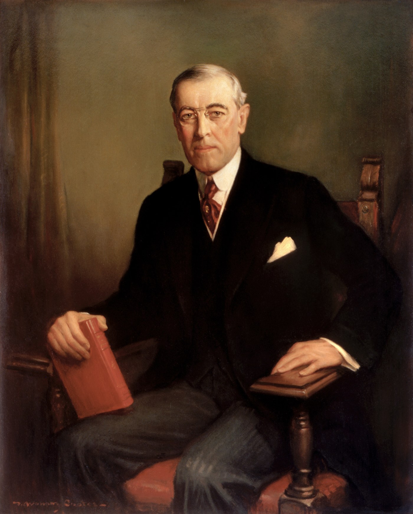ウッドロウ・ウィルソン米大統領の肖像画(1913年)