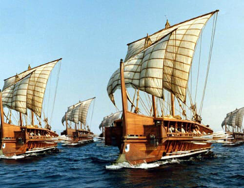 古代ギリシャのガレー船