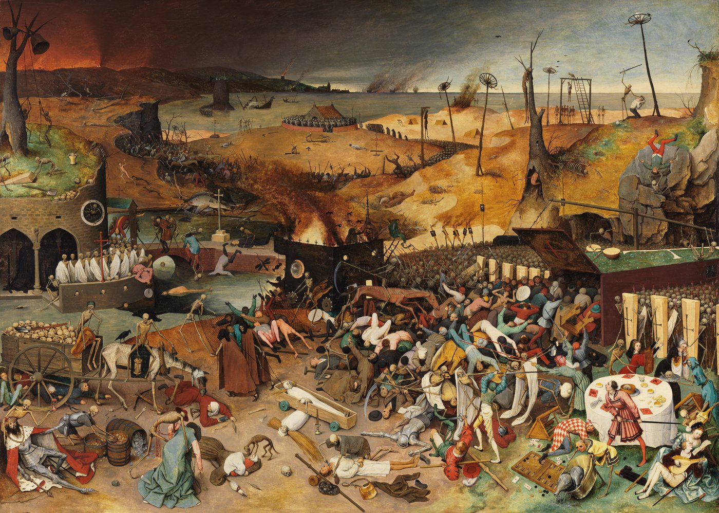 ブリューゲル「死の勝利」黒死病時代の死生観を象徴する絵画