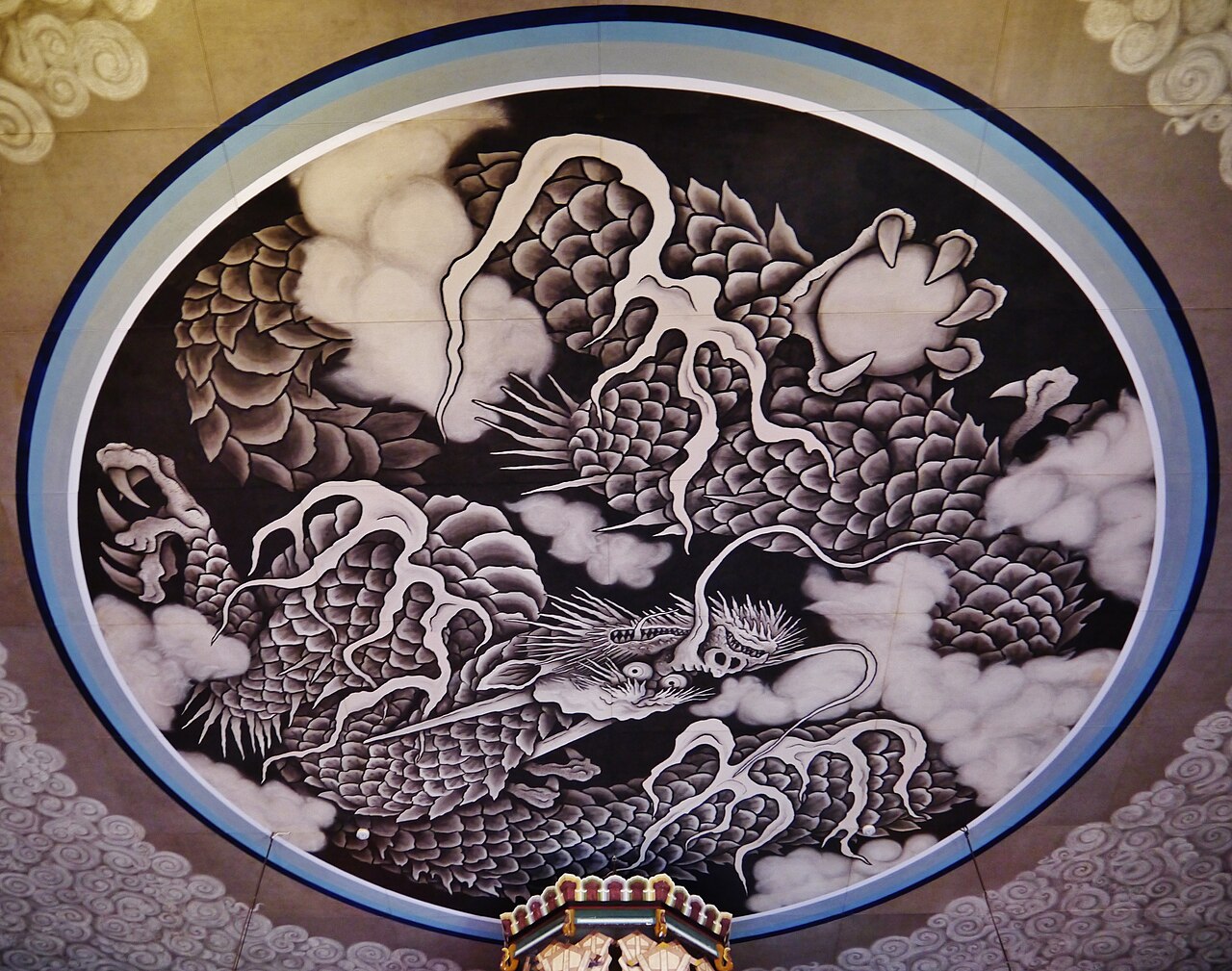 建長寺 法堂天井 雲龍図