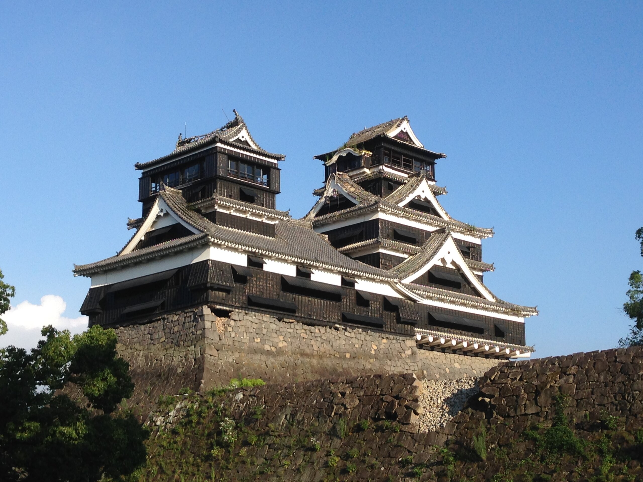 2016年熊本地震後の熊本城（2016年7月）