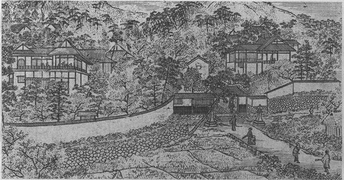 明治期の京都名所案内に描かれた円山(八坂神社に隣接する円山公園周辺)