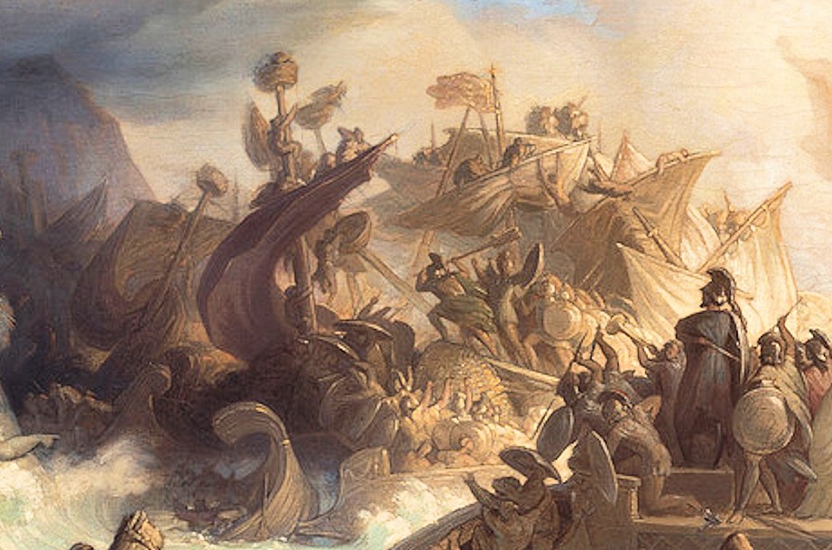 サラミスの海戦（ヴィルヘルム・フォン・カウルバッハ画・19世紀）