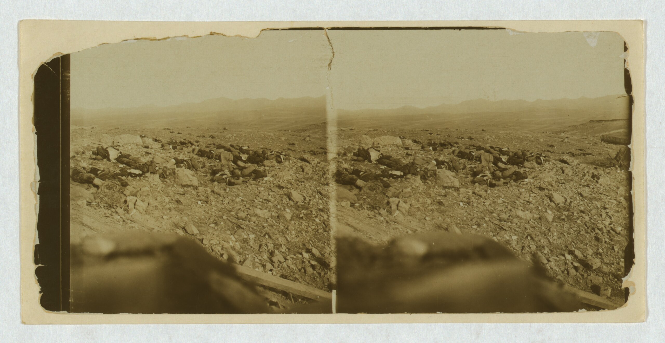 旅順要塞への突撃後の戦場（1904年）