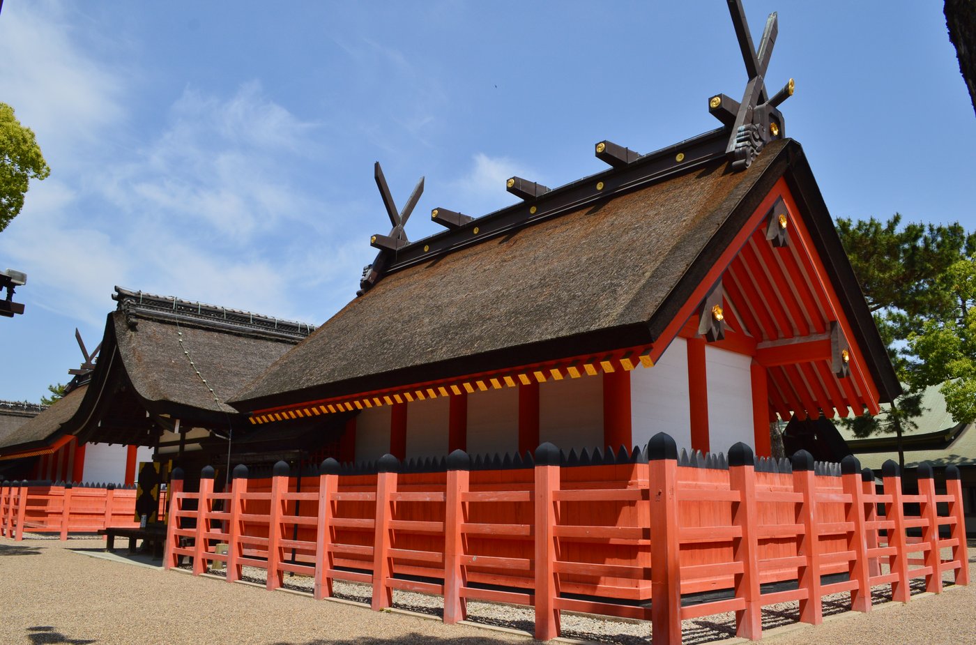 住吉大社の本宮（住吉造の本殿）