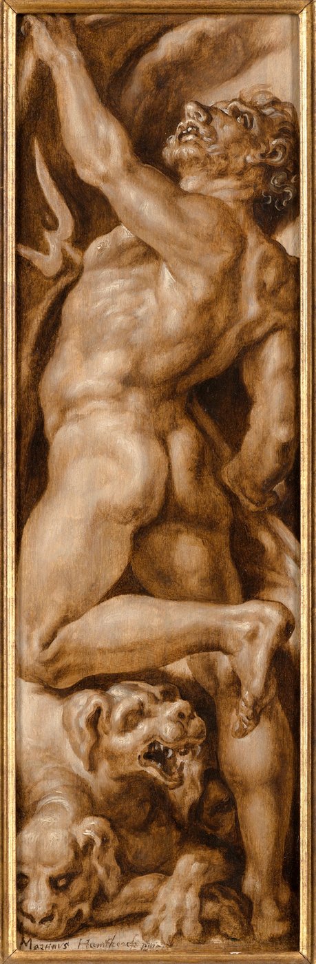 冥界の王プルート（ハデス）を描いたマールテン・ファン・ヘームスケルクの絵画