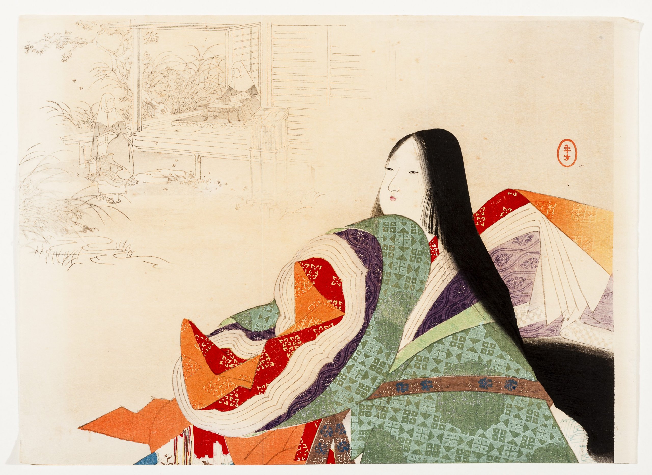 大原の寂光院(水野年方画)