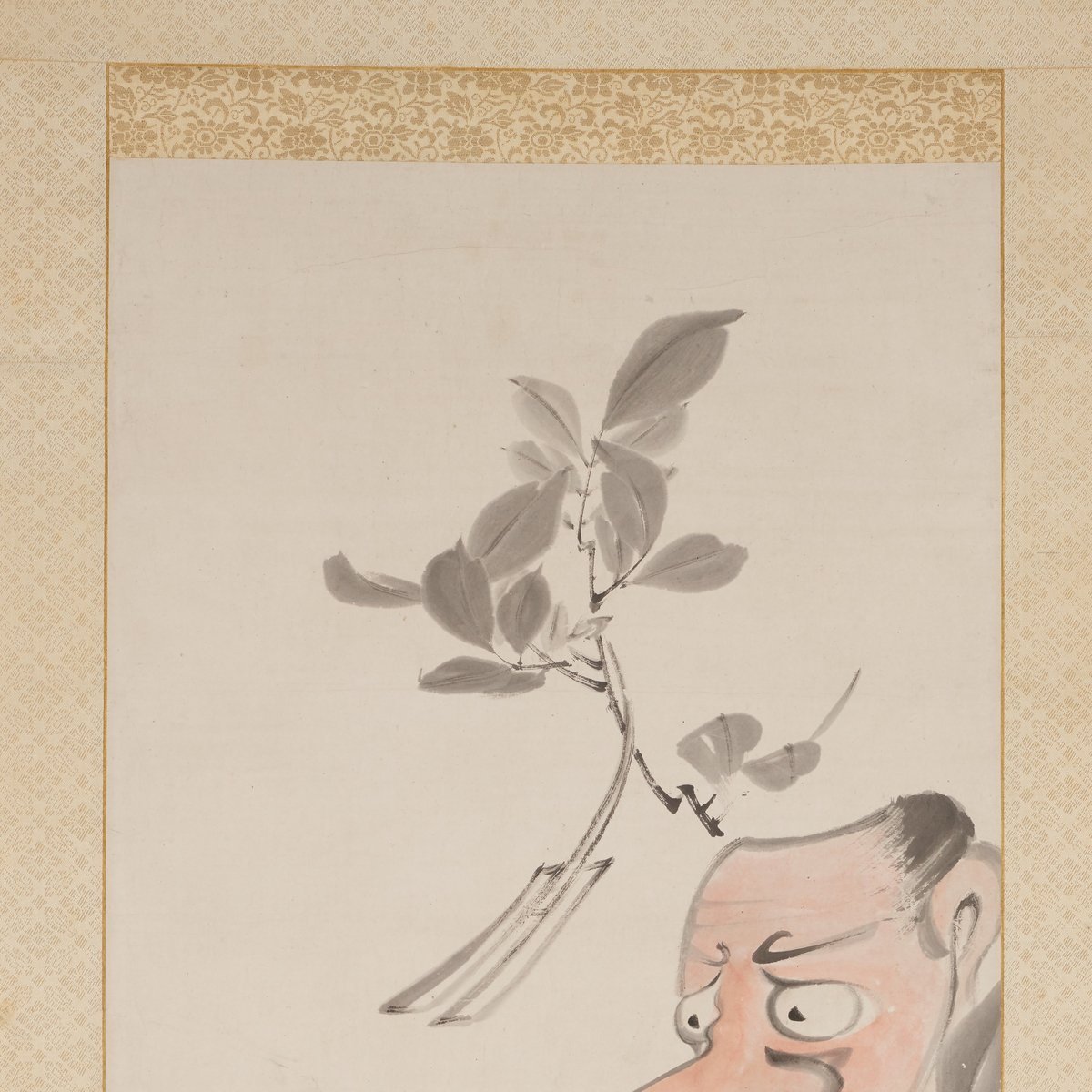 高い鼻を持つ天狗の面(伊藤若冲の絵より)