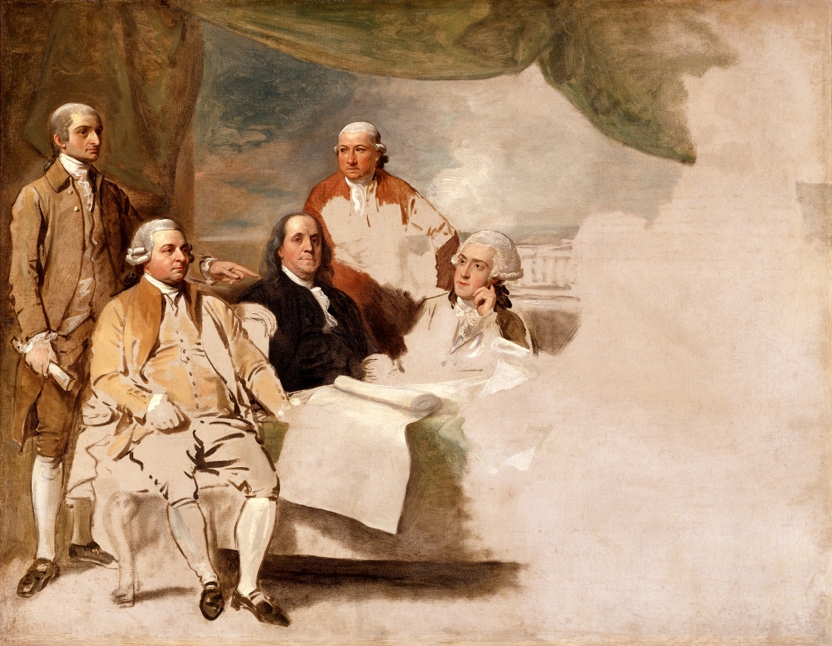 パリ条約の調印(Benjamin West画・1783年)